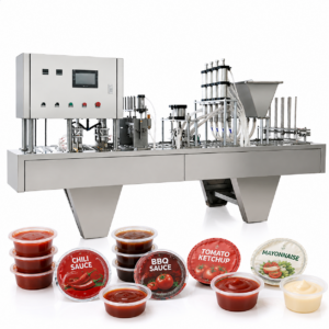 Sauce Cup Filling & Sealing Machine